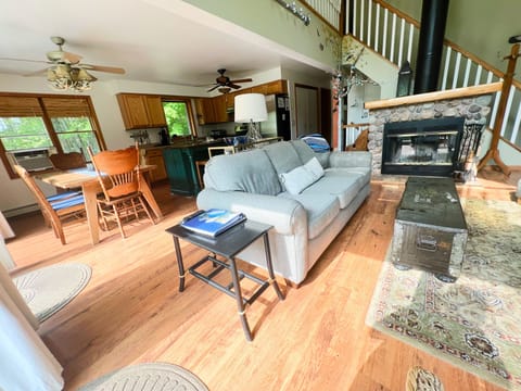 Living area and dining area. - Living area and dining area.