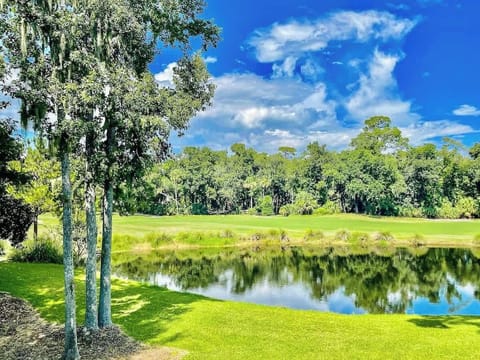Balcony View of Lagoon and Golf Course Views