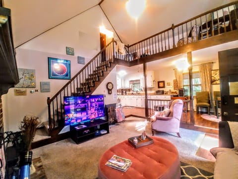 Main Living with 65 inch smart tv