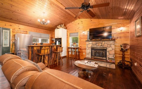 Kitchen view from door to deck