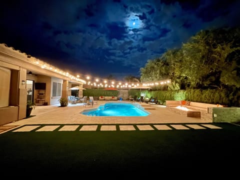 Pool at night