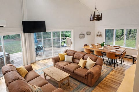 Our main room is the perfect place to gather family or friends
