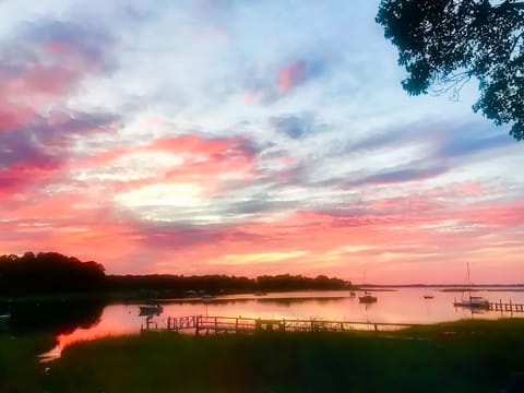 spectacular sunsets from our private dock 