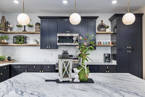 Modern gourmet kitchen has everything you will need