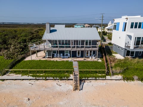 Aerial view from beach