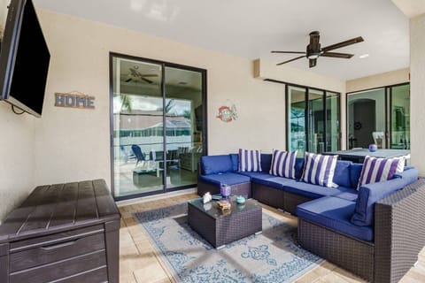 Live the SW Florida lifestyle in the homes great outdoor living space, accessible from the living, dining & master bedroom.