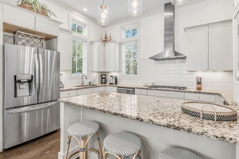 Bar Area and Kitchen