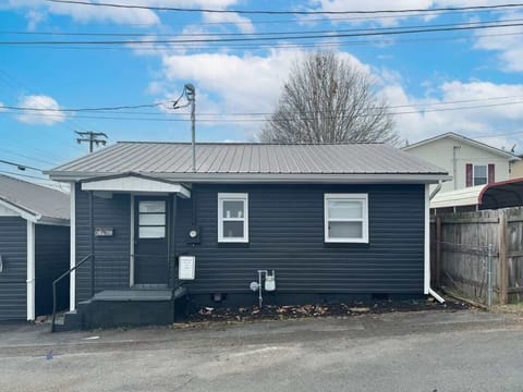 Front view of tiny home