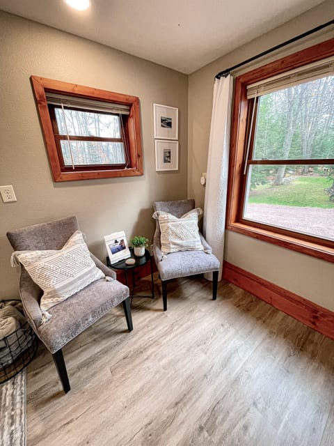 Rock Garden Bedroom Seating area next to the large window