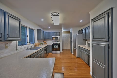Large fully stocked kitchen