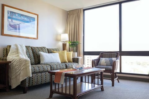 Pull-out sleeper sofa with blackout curtains