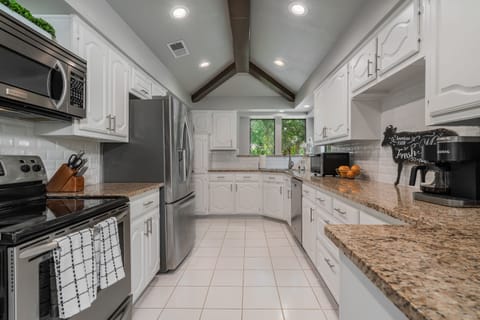 Fully stocked kitchen