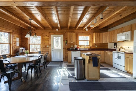 Kitchen and dining areas