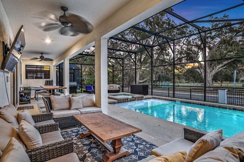 2 Pool with park showing