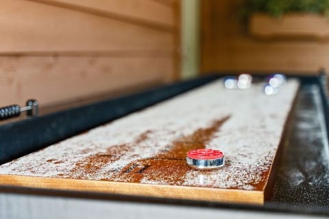Enjoy your own private sand shuffleboard table!