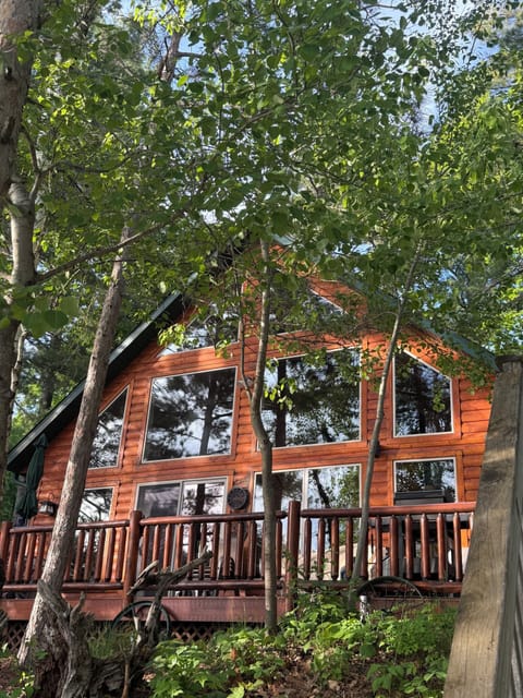 Deck overlooking Round Lake 