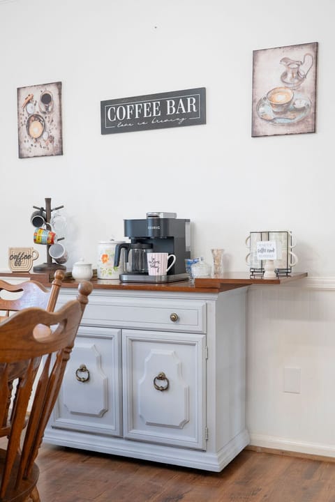 Coffee Bar with Lots of Essentials