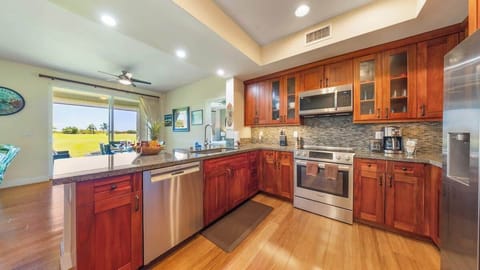 Sleek, fully equipped kitchen for all your island feasts