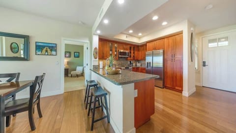 Bright and breezy bar seating for morning coffee or happy hour