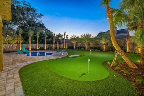 Practice your short game on the private green