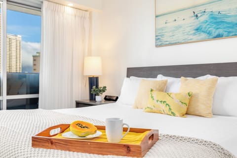 Indulging in the simple pleasure of breakfast in bed