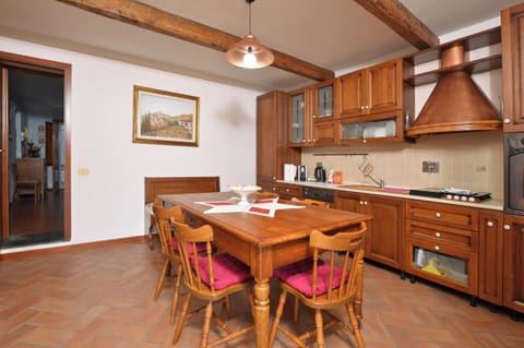 The lower level kitchen