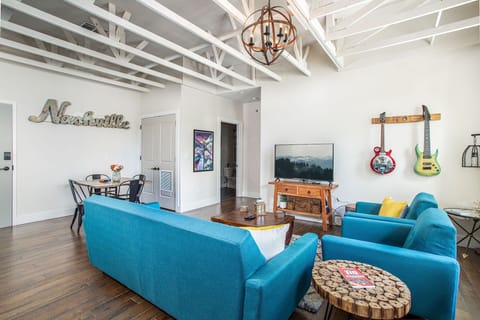 Open Living Room & Dining Area