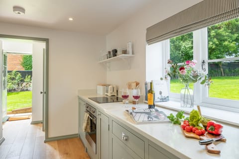 Ground floor: The kitchen leads to the garden