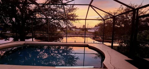 Enjoy the sunset by the pool