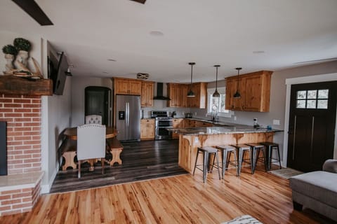 Living room and kitchen