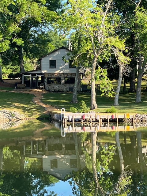 Private walkout dock perfect for fishing, swimming, kayaking or paddle boarding.