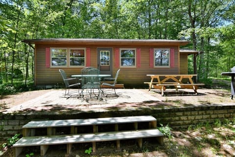 Picnic Table and additional lawn furniture to make a great relaxing space.
