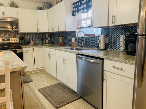 dishwasher and tabs provided