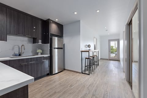 Top floor kitchen nook.