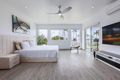 Gorgeous master bedroom with amazing views. 
