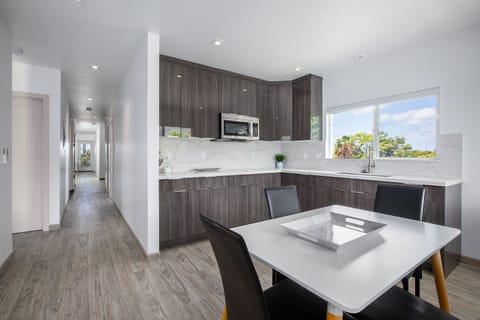 The top floor has additional seating area for the perfect morning coffee spot.