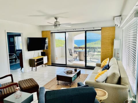 Spacious Living Space with Pullout Sofa