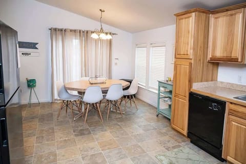 Dining table with seating for 6