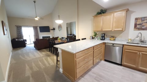 Kitchen into Living Room