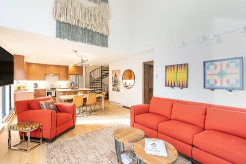 Welcome to Boomerang Lodge 8, a multi-level unit with an open-concept living and kitchen area and 4 bedrooms, 3.5 baths.