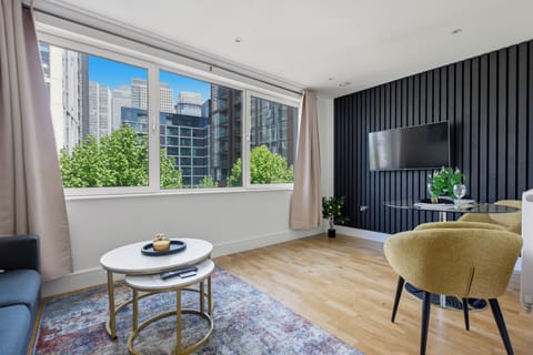 Exclusive Studio, 1 Double Bed, Non Smoking, Kitchenette | Living area | Flat-screen TV