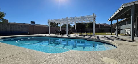 Private heated pool