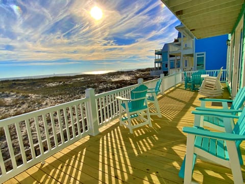 Views from upper deck - Upgraded Polywood furniture make enjoying the views comfortable.