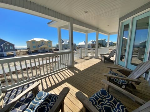 Large shady front porch