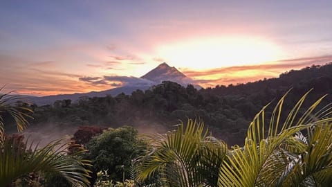 Sunrises from the mountains at El Castillo. 