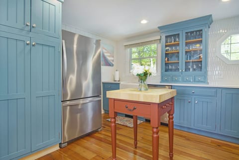 View of Kitchen and refrigerator

