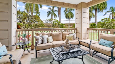 Pili Mai Resort at Poipu #15J - Spacious Covered Seating Lanai - Parrish Kauai