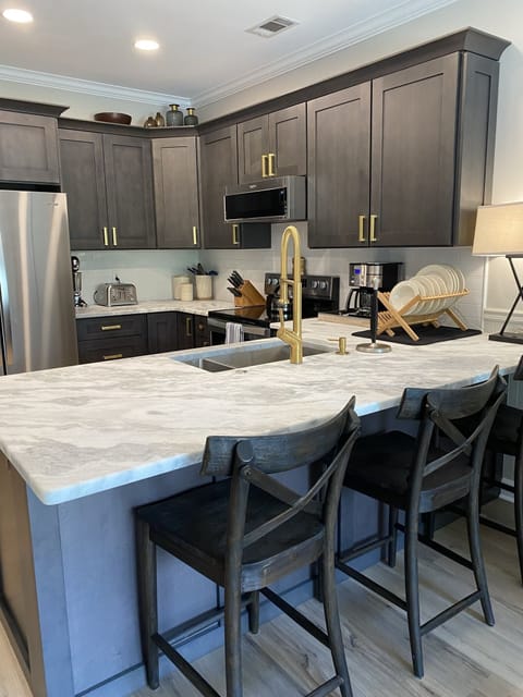 Custom kitchen with everything you need for tailgate or cooking. 