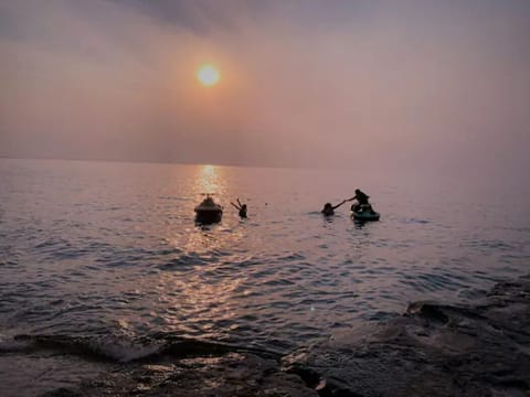 Lake Huron. 5 min walk from the house.