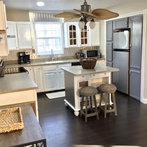Fully stocked kitchen